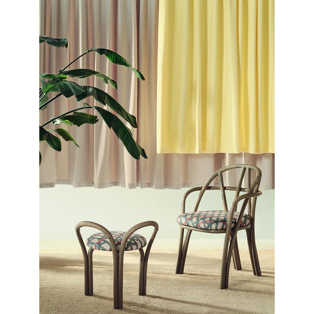 Bistra Lounge Chair - Olive Stained Rattan