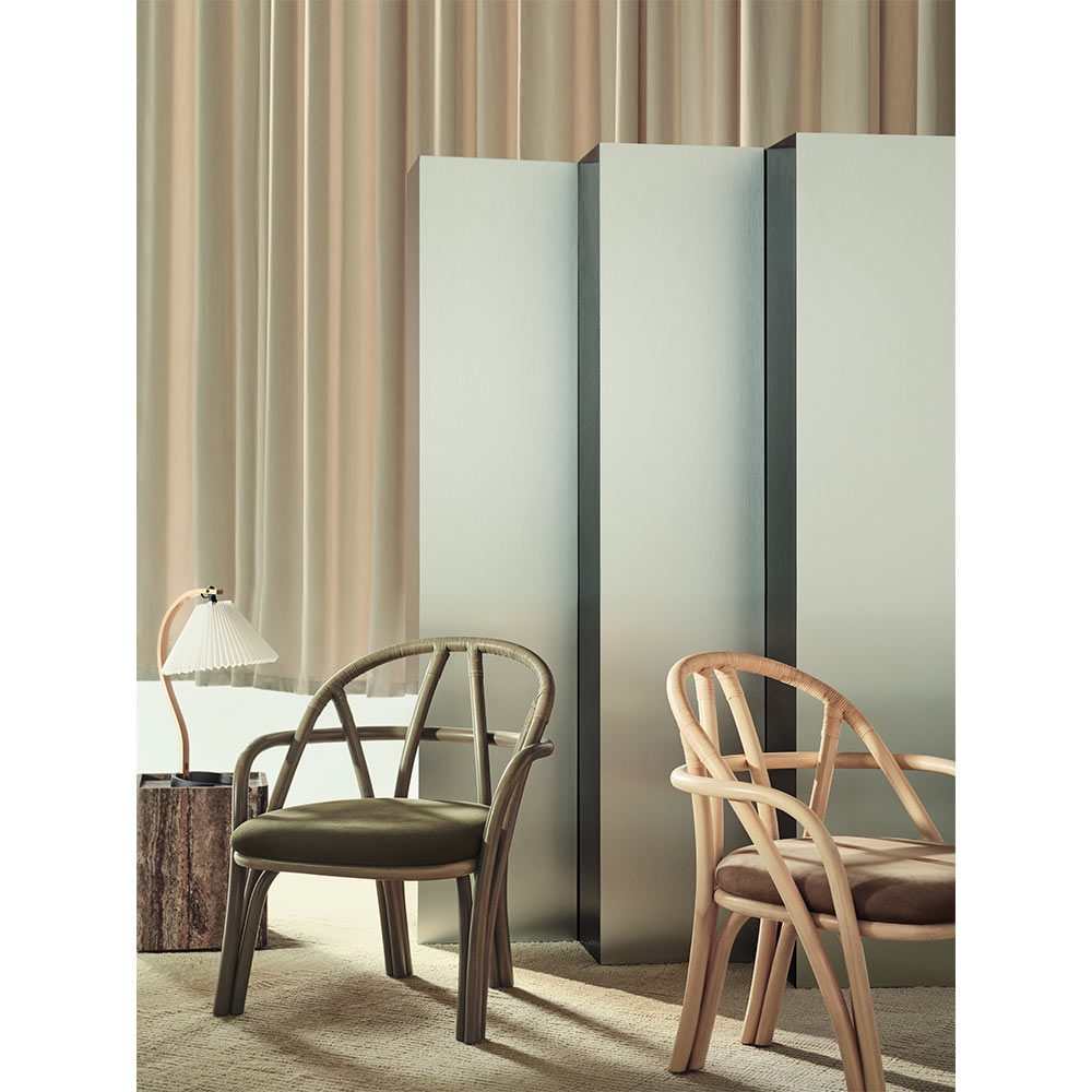 Bistra Lounge Chair - Olive Stained Rattan