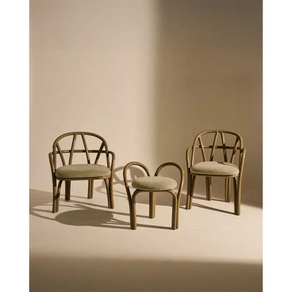 Bistra Lounge Chair - Olive Stained Rattan