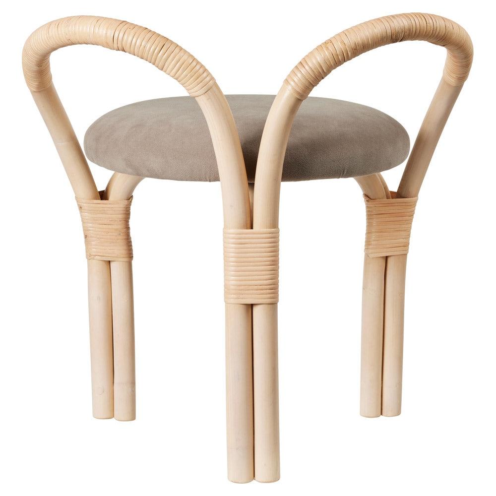Bistra Stool - Natural Lacquered Rattan
