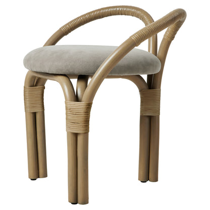 Bistra Stool - Olive Stained Rattan