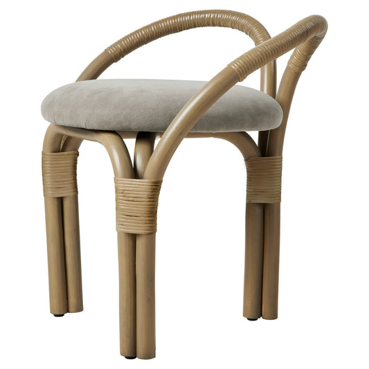Bistra Stool - Olive Stained Rattan