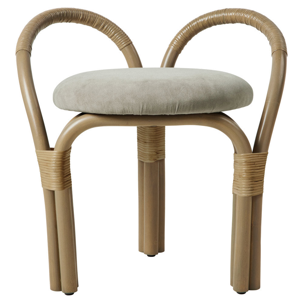 Bistra Stool - Olive Stained Rattan