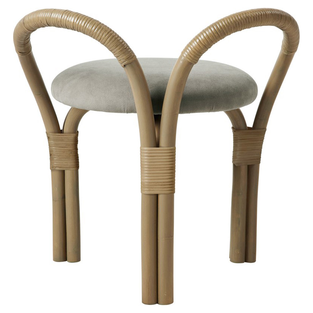 Bistra Stool - Olive Stained Rattan