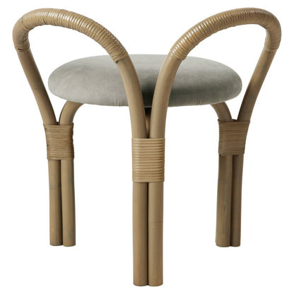 Bistra Stool - Olive Stained Rattan