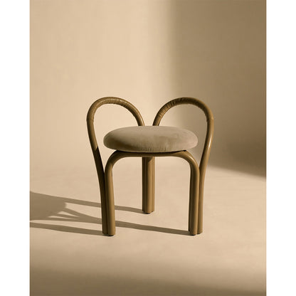 Bistra Stool - Olive Stained Rattan