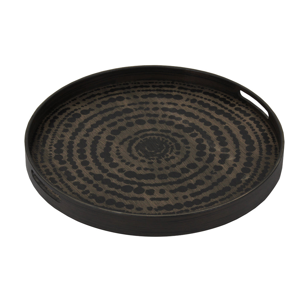 Black Beads Driftwood Tray