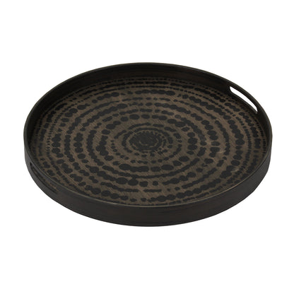 Black Beads Driftwood Tray