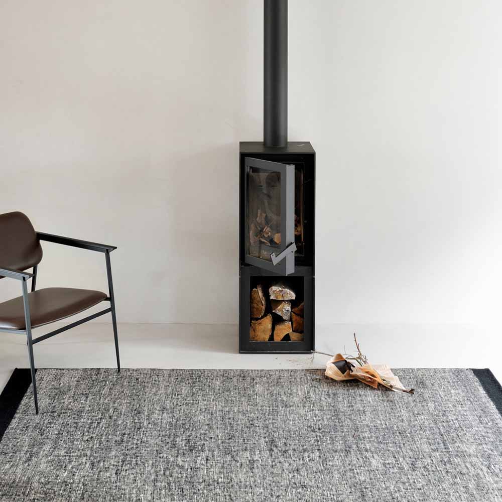 Black Dots Kilim Rug