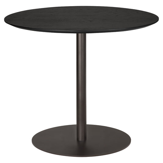 Blend Dining Table - Black Oak, Dark Bronze