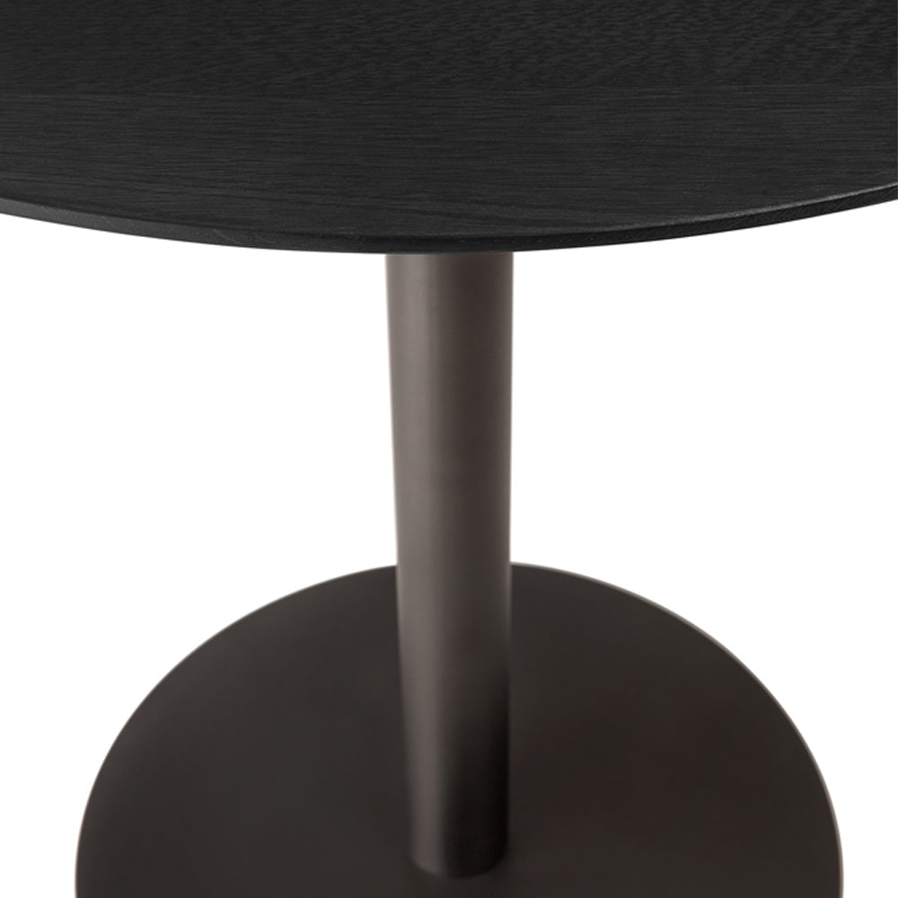 Blend Dining Table - Black Oak, Dark Bronze