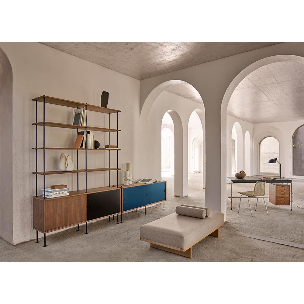 BM0253-1 Modular Shelving System - Wood, Color Doors