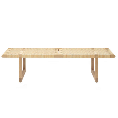 BM0488 Table Bench - Canework, Oak Oil