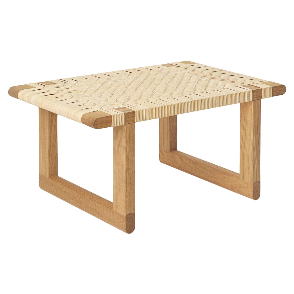 BM0488S Table Bench - Canework, Oak Oil