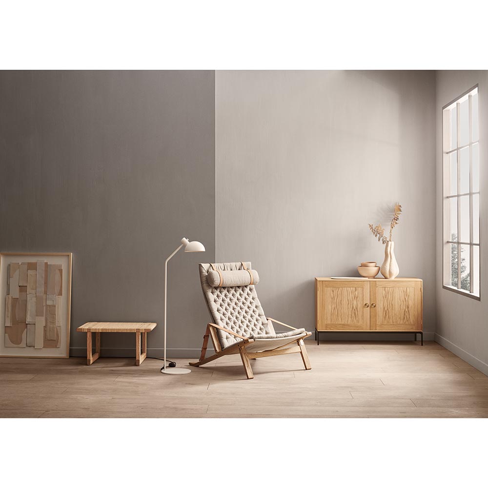 BM0488S Table Bench - Canework, Oak Oil