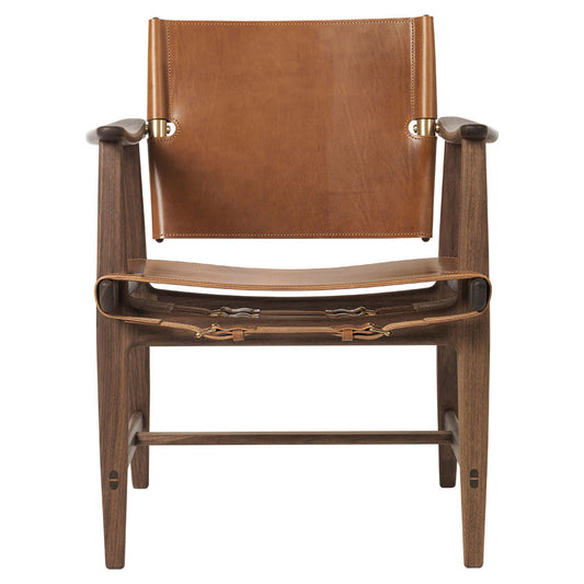 BM1106 Huntsman Dining Chair - Leather, Walnut Oil