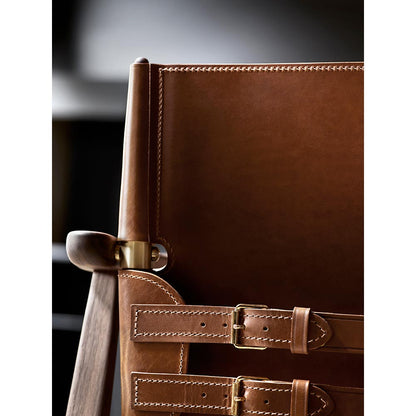 BM1106 Huntsman Dining Chair - Leather, Walnut Oil