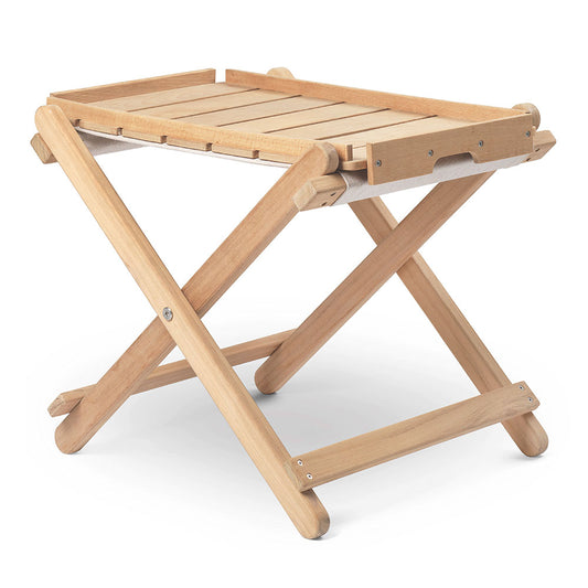 BM5768 Outdoor Teak Footstool with Tray