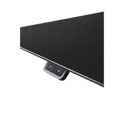 Bok Adjustable Desk Table Top - Black Oak, With Cable Management