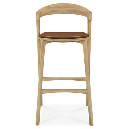 Bok Bar Stool - Cognac Leather, Oak