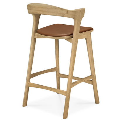 Bok Counter Stool - Cognac Leather, Oak