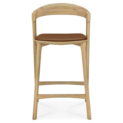 Bok Counter Stool - Cognac Leather, Oak