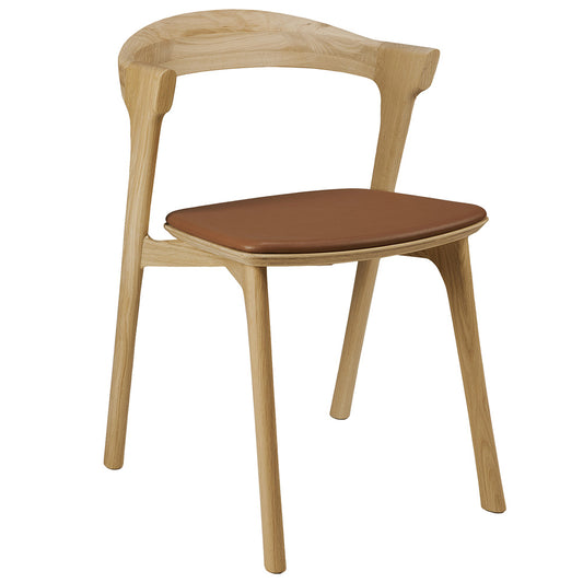 Bok Dining Chair - Cognac Leather, Oak