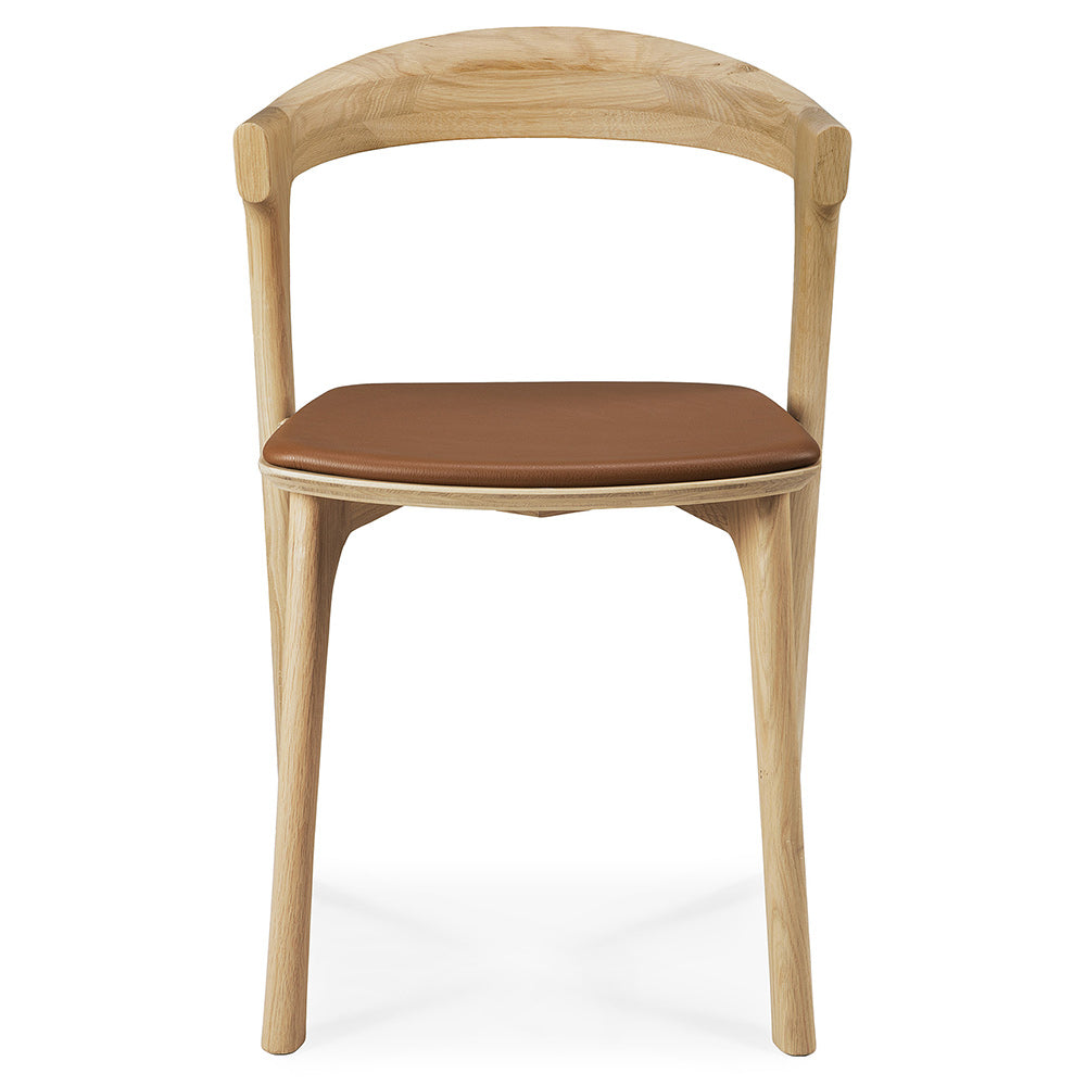 Bok Dining Chair - Cognac Leather, Oak