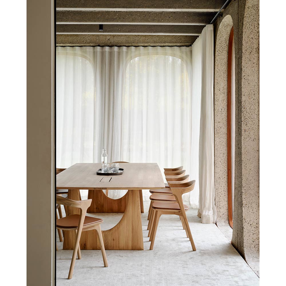 Bok Dining Chair - Cognac Leather, Oak