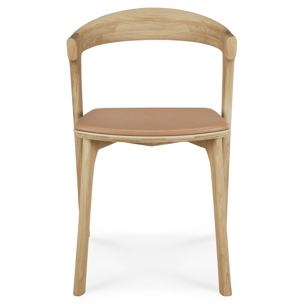 Bok Dining Chair - Sienna Leather, Oak