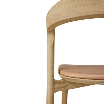 Bok Dining Chair - Sienna Leather, Oak
