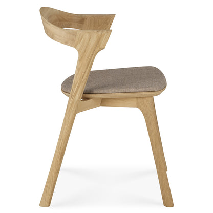 Bok Dining Chair - Warm Gray Fabric, Oak