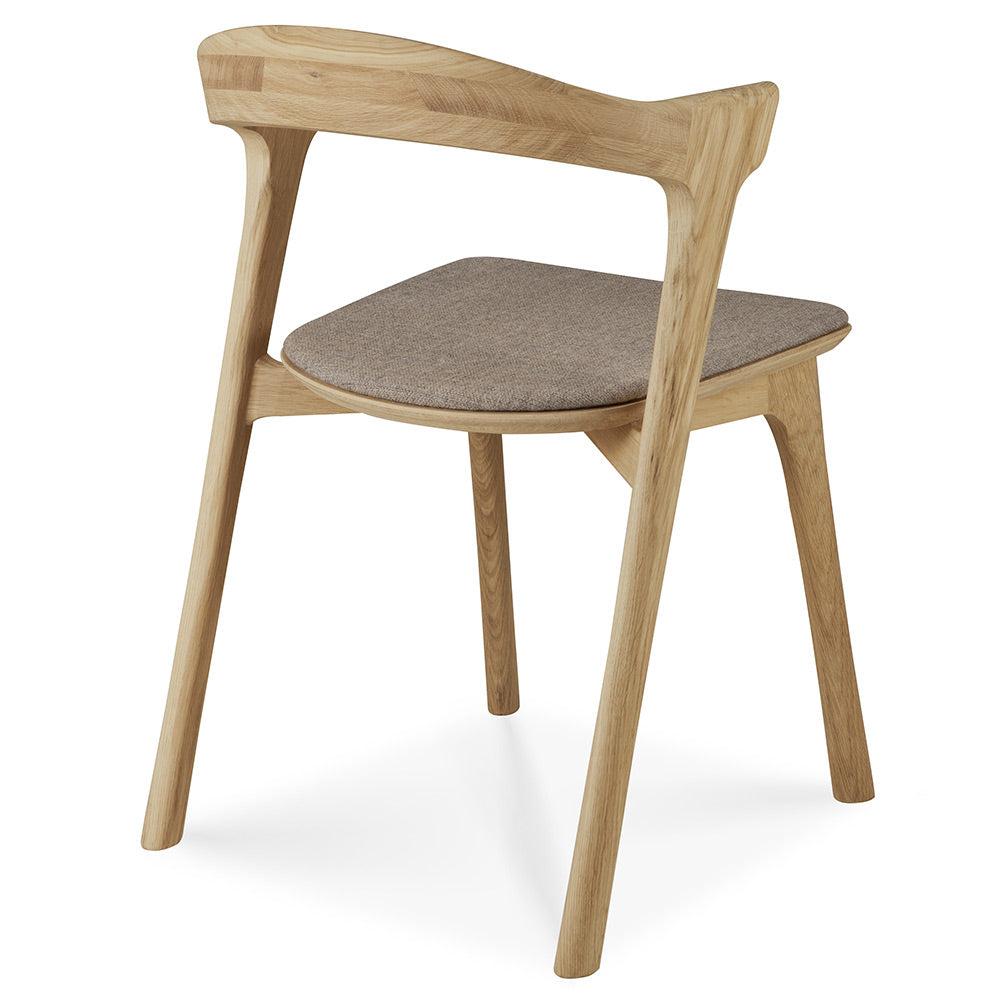 Bok Dining Chair - Warm Gray Fabric, Oak