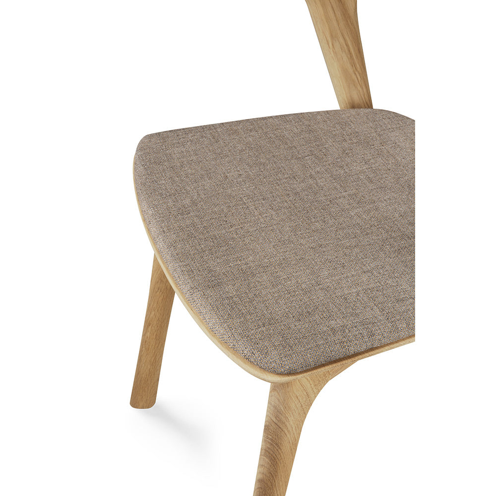 Bok Dining Chair - Warm Gray Fabric, Oak