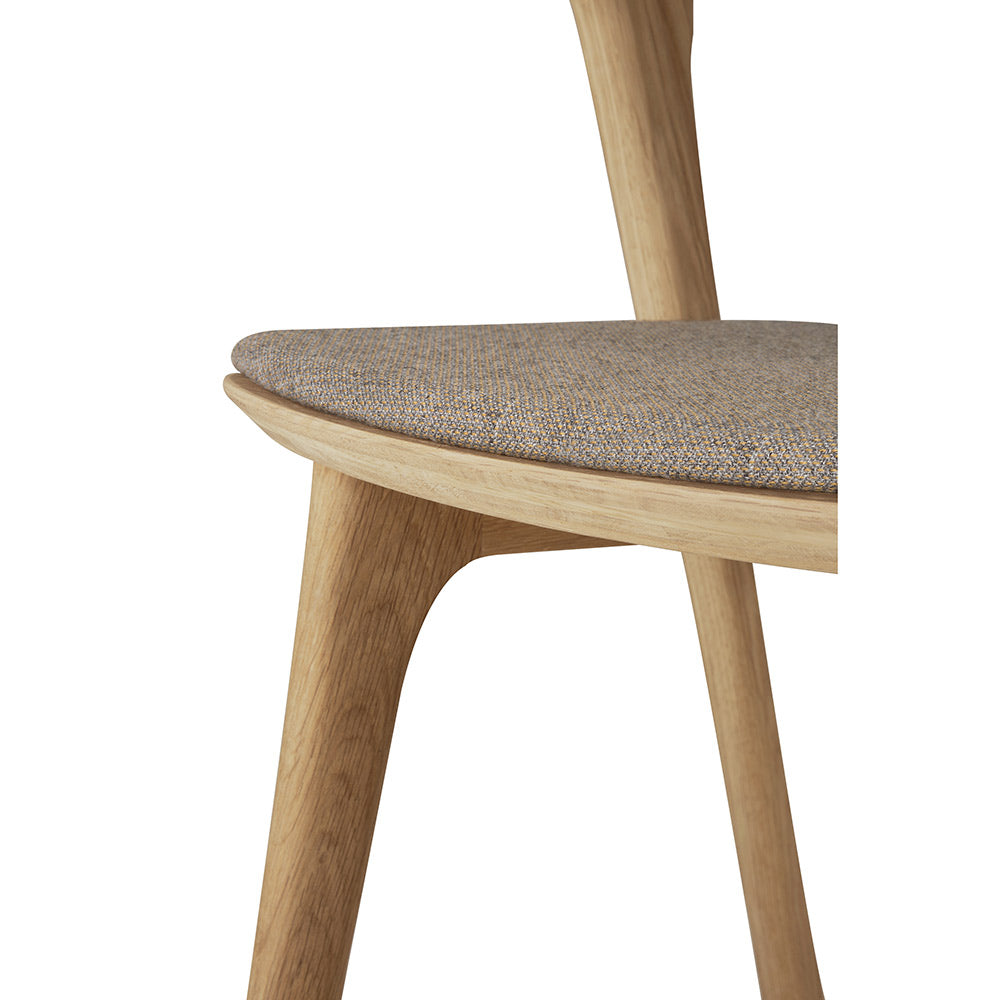 Bok Dining Chair - Warm Gray Fabric, Oak