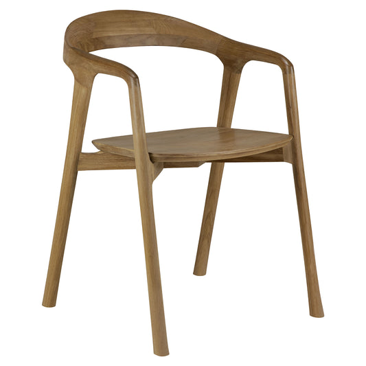 Bok Dining Chair With Armrest - Teak