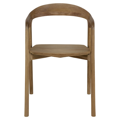 Bok Dining Chair With Armrest - Teak