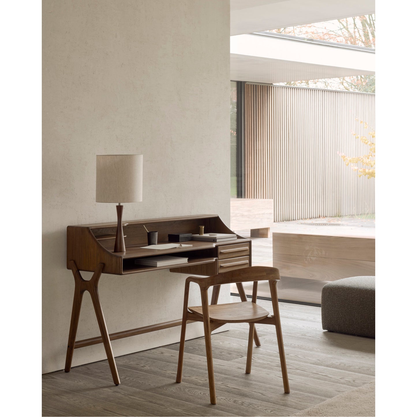 Bok Dining Chair With Armrest - Teak