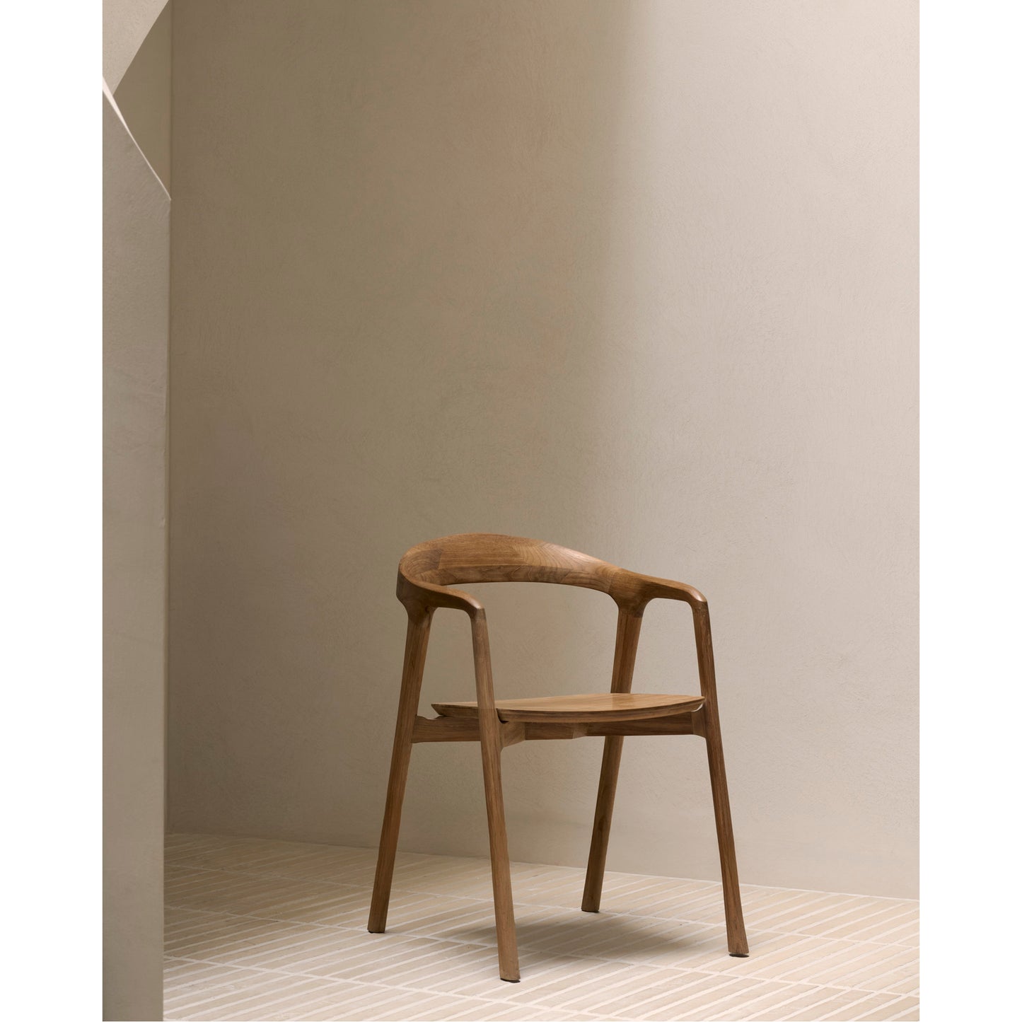 Bok Dining Chair With Armrest - Teak