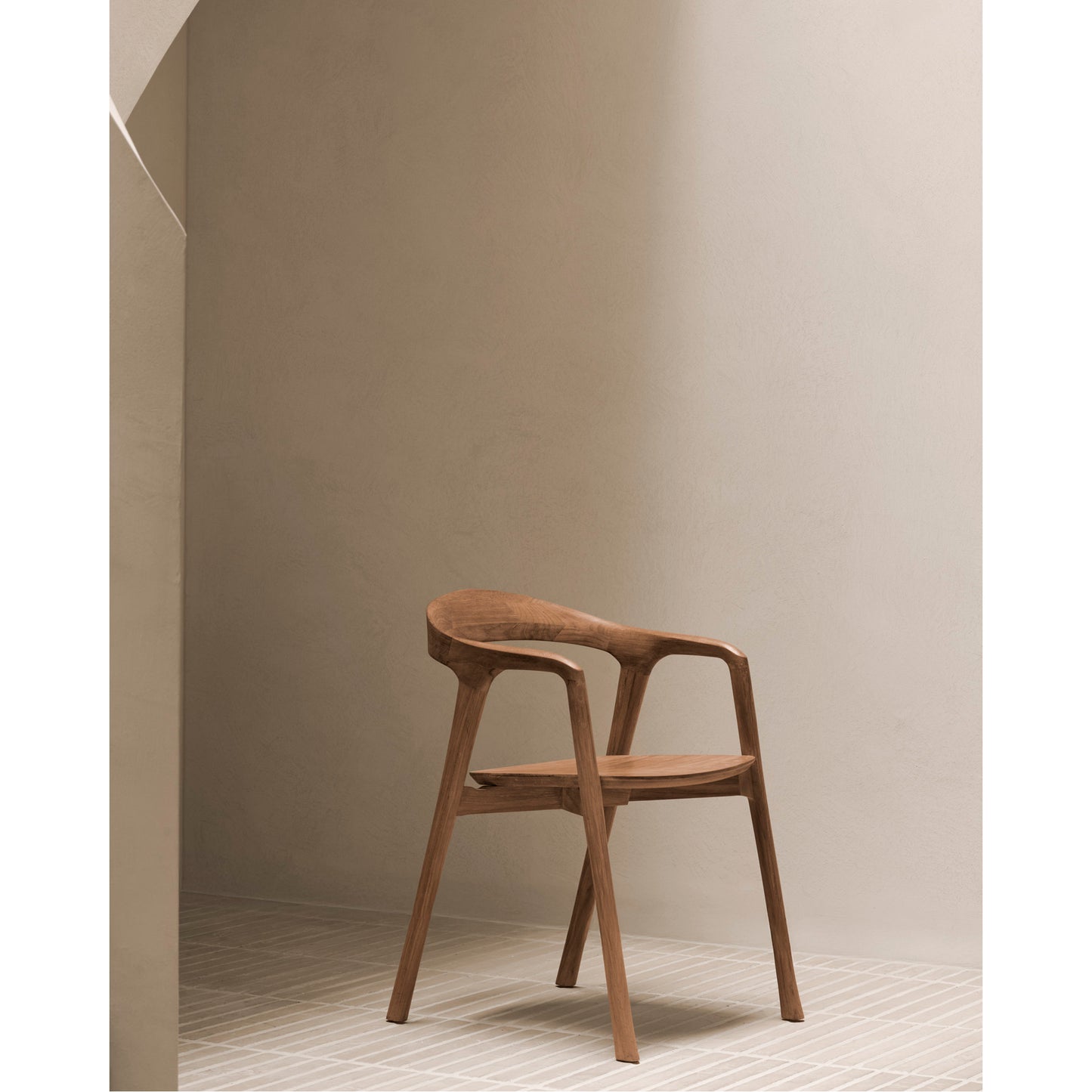 Bok Dining Chair With Armrest - Teak
