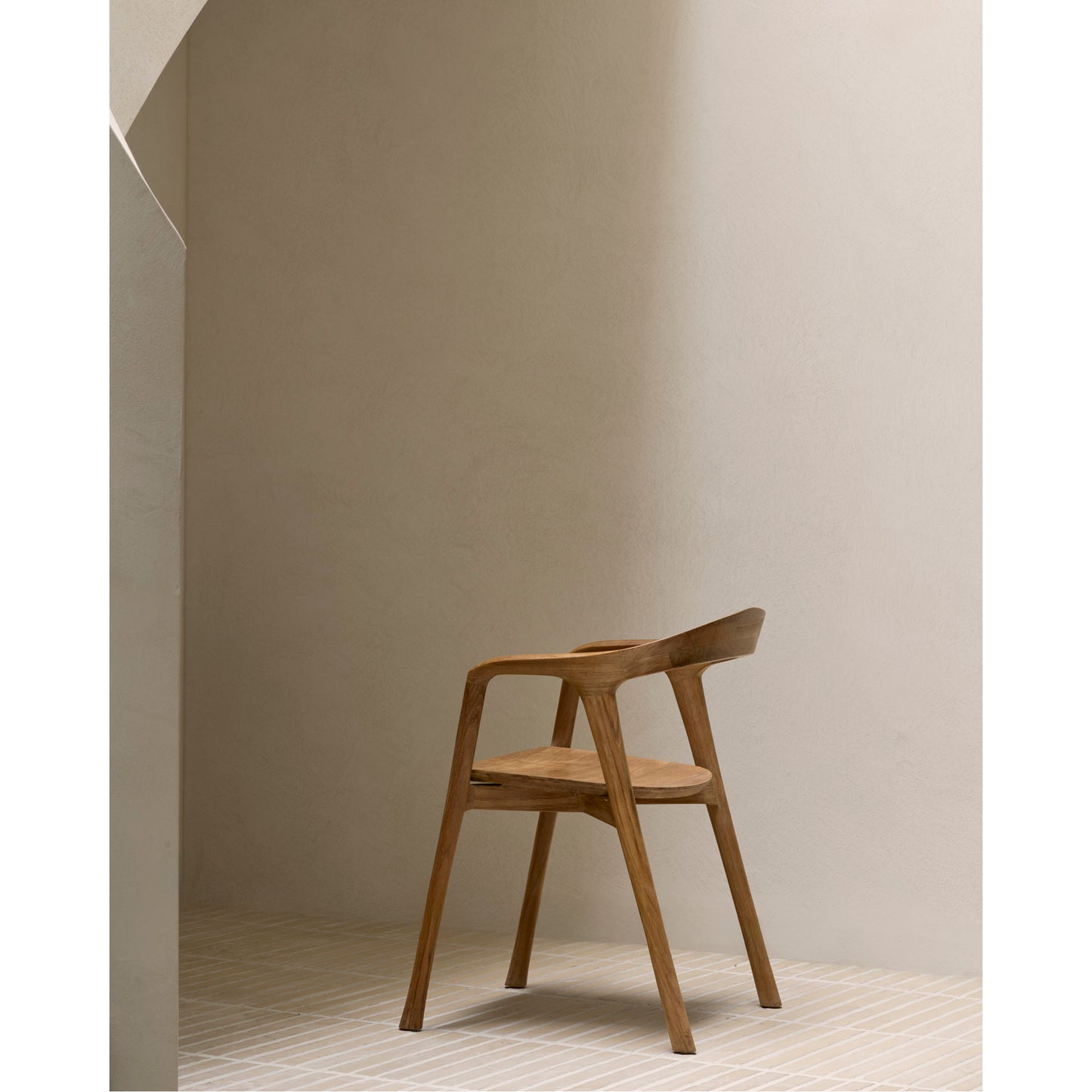 Bok Dining Chair With Armrest - Teak