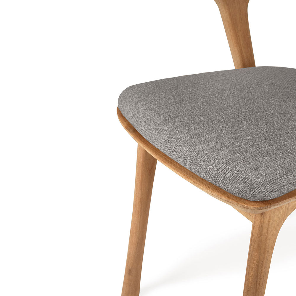 Bok Outdoor Dining Chair - Teak, Mocha Cushion