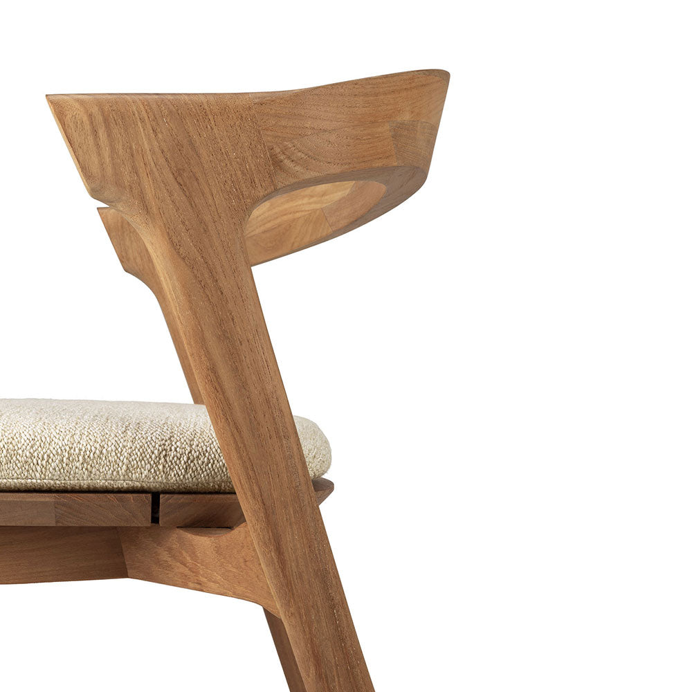 Bok Outdoor Dining Chair - Teak, Natural Cushion