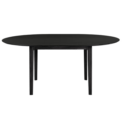 Bok Round Extendable Dining Table - Black Oak