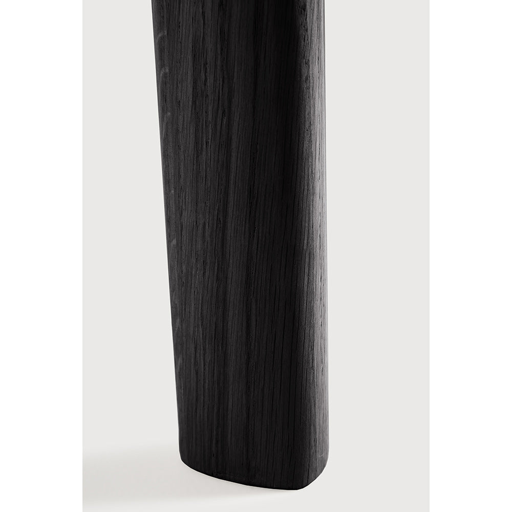 Bok Round Extendable Dining Table - Black Oak