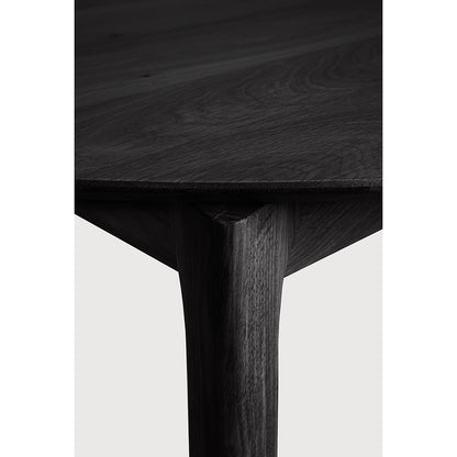 Bok Round Extendable Dining Table - Black Oak