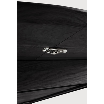 Bok Round Extendable Dining Table - Black Oak