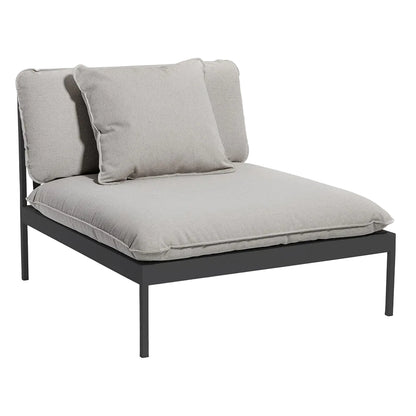Bonan Lounge Chair - Light Gray Sling, Dark Gray Frame