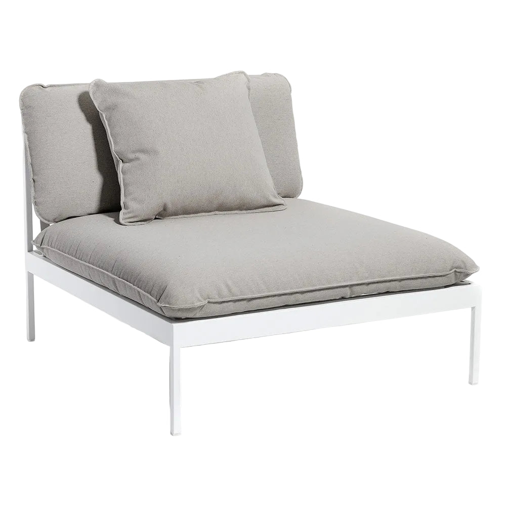 Bonan Lounge Chair - Light Gray Sling, Light Gray Frame