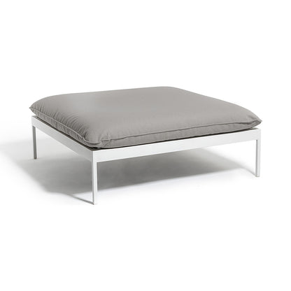 Bonan Ottoman - Light Gray Sling, Light Gray Frame